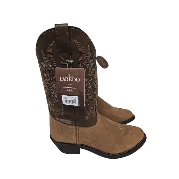 Laredo Men's 12" Paris Western Cowboy Boot 4242 Brown Size 10D - Picture 2 of 6